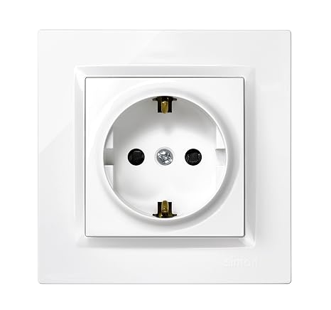 Simon 10 Schuko Plug 250v 16a White