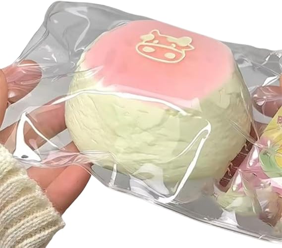 Squishy Cake Toy, Water Feeling Squishy, Stretchy Sticky Ball Toy, High Elastic, Soft to Touch, Silicone Cat Foot Squishy, Perfect Party Favors and Stress Relief Toy, Kids and Adults Love Pink
