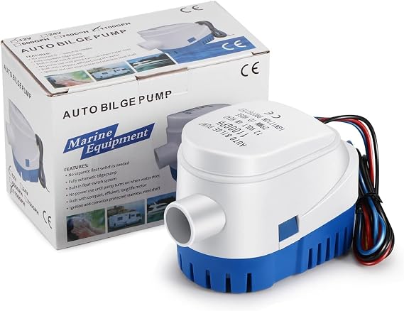 Bilge Pumps 12V 1100GPH Automatic Marine Submersible Water Pump