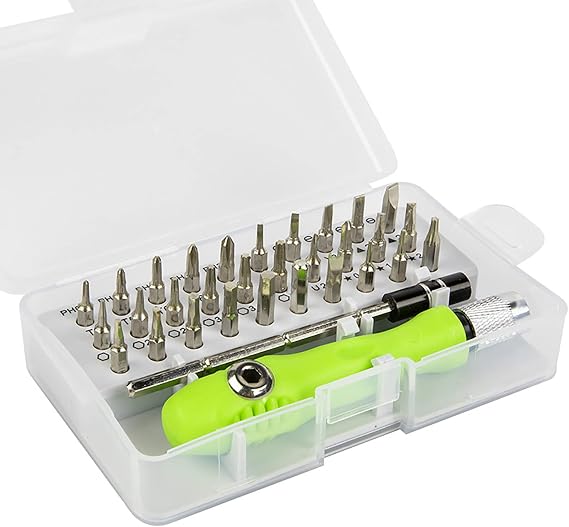 Precision Screwdriver Set, 32 in 1 Manual Screwdriver Tool with Storage Box, Screwdriver Repair Tool Kit for Phone Computer Game Console Eyeglass Watch