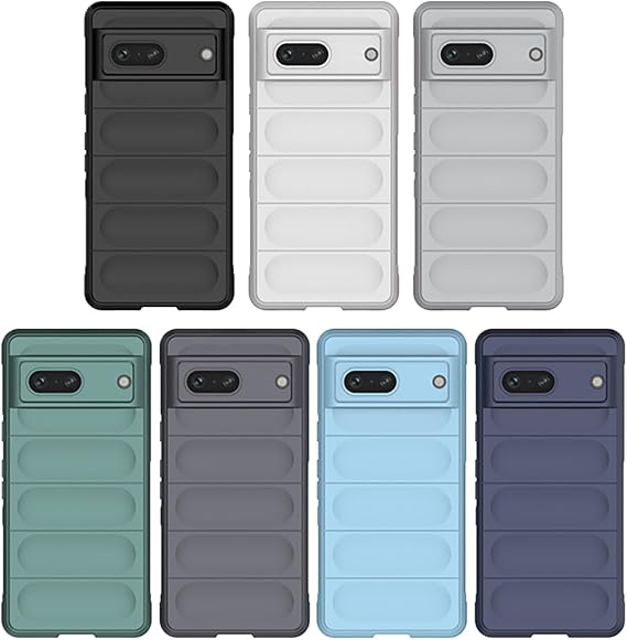 Microcase Google Pixel 7A Miami Serisi Darbeye Dayanıklı Silikon Kılıf - AL3420 (Açık Gri)