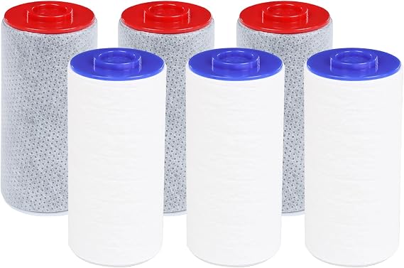 Replacement Filter Set Compatible with Weddell Duo Shower Systems | Advanced 3-Layer Filtration Removes Chlorine, PFAS & 200+ Contaminants | Enhances Skin Softness & Hair Health (3R+3B Set)