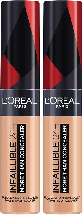 L'OREAL PARIS Infaillible Tüm Yüze Uygulanabilir Kapatıcı 327 Cool Rose (2 paketi)