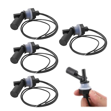 4 x Level Switch Side-Mounted Horizontal Float Switch Liquid Float Switch Water Level Sensor Liquid Float Switch for Tank Pool Horizontal Aquarium