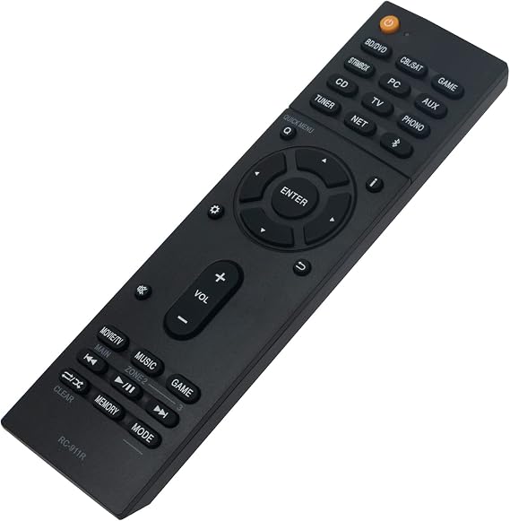 RC-911R RC-912R Replaced Remote Control -VINABTY-fit for Onkyo AV Network Receiver remote control RC-911R TX-NR787 TX-NR575 TX-NR585 HT-R695 HT-S7800 TX-NR555 TX-NR656 TX-RZ810 TX-NR676