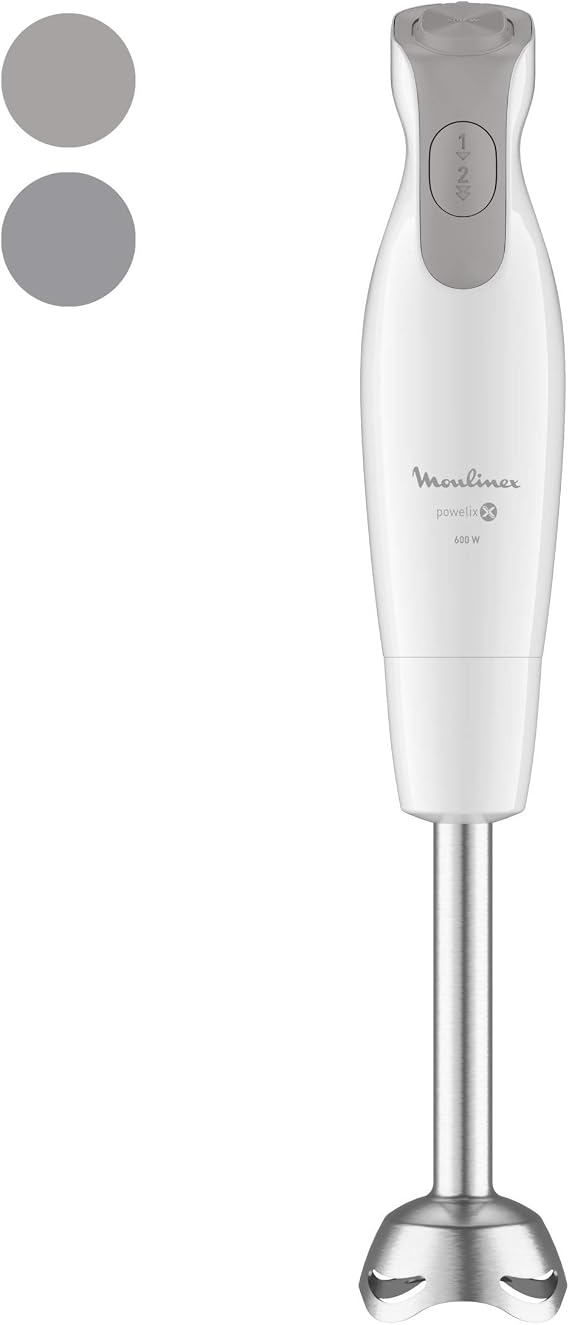 Moulinex Dailychef DD5521 2-Speed 2-in-1 Blender, Easy to Use Hand Blender, 500ml Chopper, 800ml Measuring Cup, Dishwasher Safe Parts