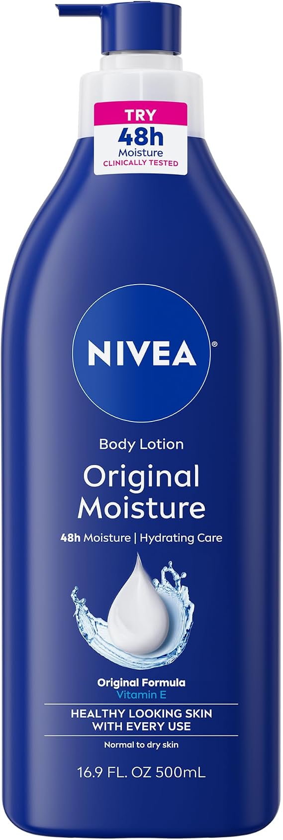 Nivea, Original Moisture, Body Lotion, Vitamin E, 16.9 fl oz 500 ml