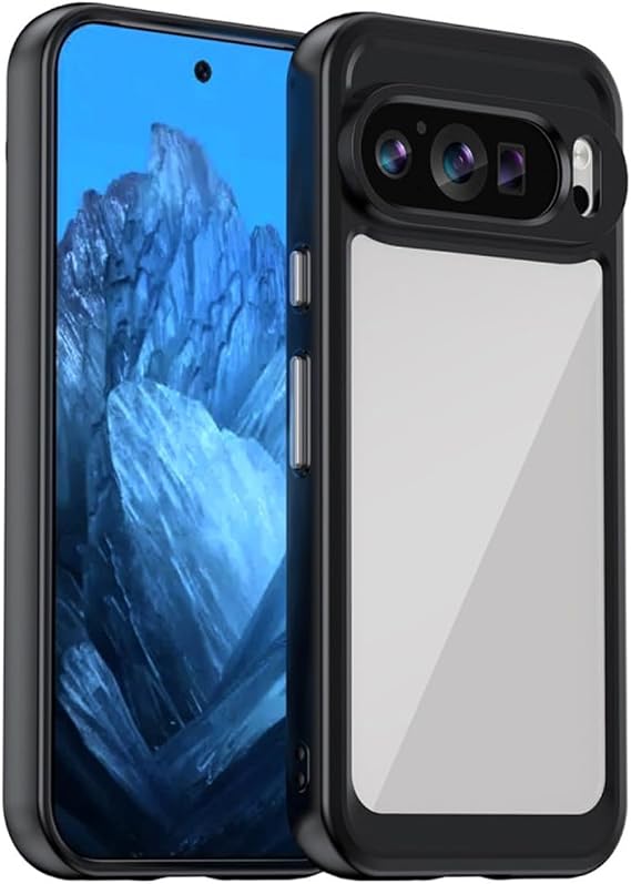 Microcase Google Pixel 9 Pro XL Shield Serisi Darbeye Dayanıklı Yarı Esnek Plastik Tpu Kılıf - AL8100 (Siyah)