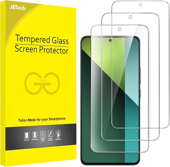JETech Screen Protector for Redmi Note 13 Pro 5G, 3-Pack