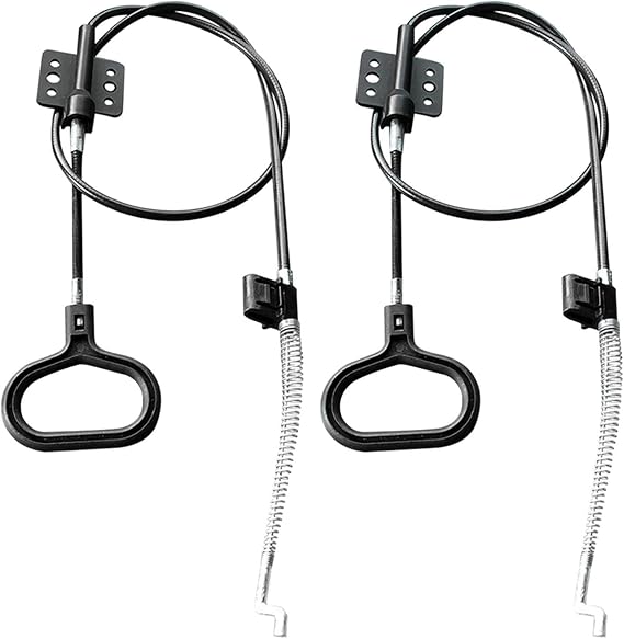 Recliner Cable Replacement Part D-Ring Handle Recliner Pull Cable Spring， Hook Exposed Cable Length Recliner Cable with a Spring Fitted