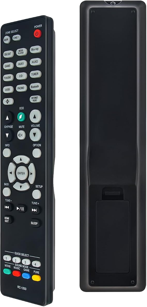 New Replace RC-1253 Remote Control Fit for Denon AVR-X2800H AV Receiver