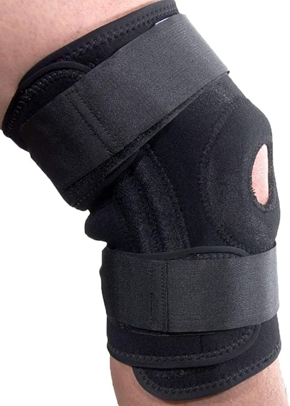 Breathable Knee Support with Advanced Open Patella Stabilizer & Fully Adjustable Brace for Men & Women Protection When Running and Arthritic Pain Relief (Small)