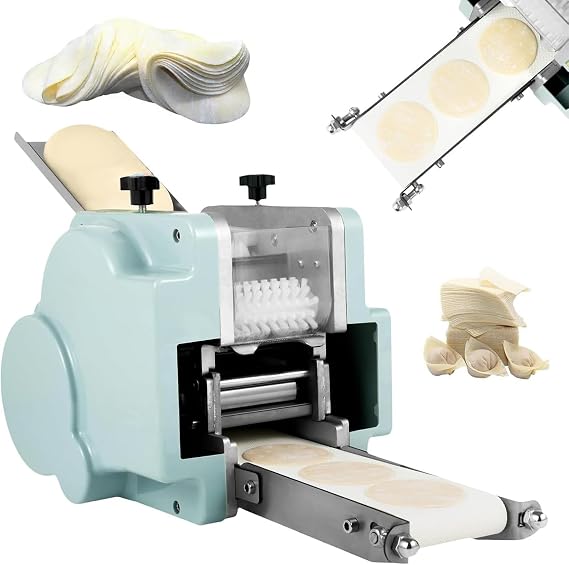 Dumpling Maker Machine, Electric Dough Sheeter with Round Mold, High-Speed Dumpling Skin Maker, Produces 50-60 Pcs per Minute, 8.5cm Diameter