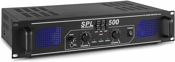 Skytec SPL500EQ PA Amplifier 2x250W with HiFi Equalizer