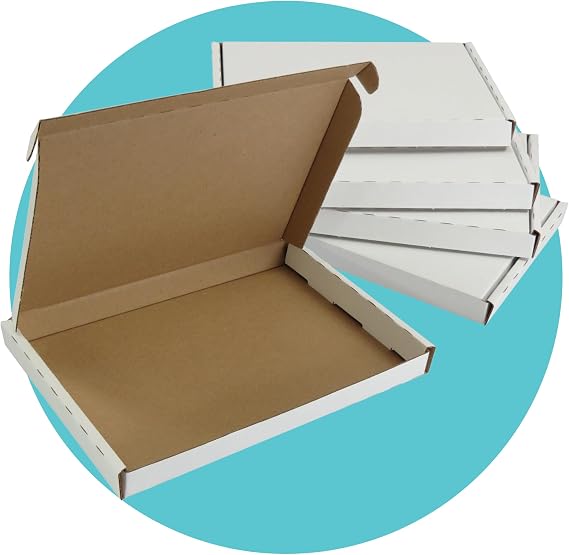 Triplast C6 160 x 110 x 20 mm White PIP Cardboard Large Letter Postal Box for Royal Mail (Pack of 25)