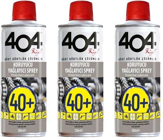 404 Koruyucu Yağlayıcı Sprey 200ml 3 Adet