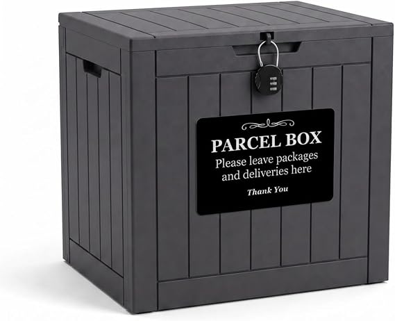 Lockable Outdoor Storage Box - Waterproof Garden Storage Box