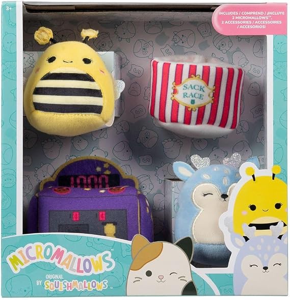 Squishmallows Micromallows 2 Figür + 2 Aksesuar Seti MM0017