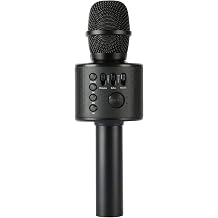 Wireless Bluetooth Karaoke Microphone with Built-in Speakers + HD Recording, Portable Handheld Mic | Black