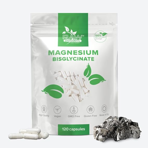 Magnesium Bisglycinate 1000mg – 120 Capsules – 200mg Elemental Mg.
