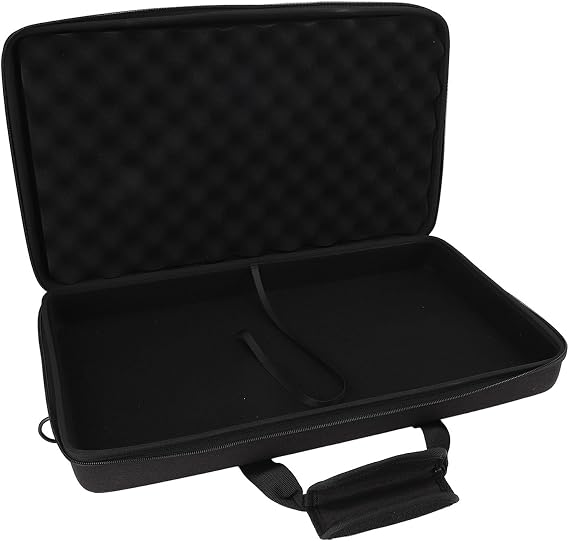 Sxhlseller DJ Controller Travel Case for Pioneer 2-Channel Mixers, Hard EVA Bag with Strap, Fits DDJ-FLX4, DDJ-400, SB3, RB, S2, Black