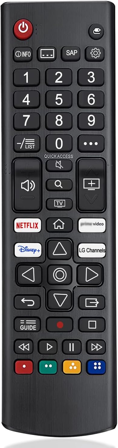 Universal Remote for LG TV Remote Control (All Models) with Netflix, Video, Dis+, L G Channels Button, Compatible with All LG LED LCD OLED Webos 4K 8K HDR HDTV UHD Smart TV