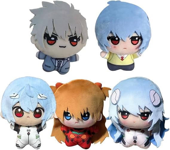 Zhongkaihua Ayanami Rei Plush Figure Pillow Pendant 10CM Ayanami Rei Game PP Cotton Cushion Soft Stuffed Furry Car Bag Home Sofa Decoration For Fans