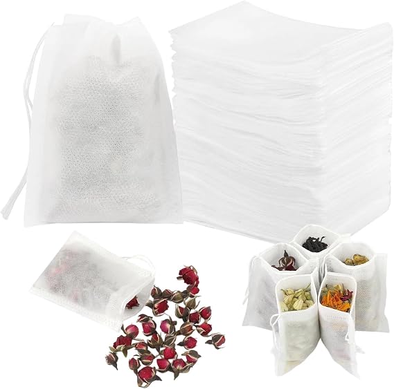 Empty Tea Bags with Drawstring Small Empty Pouch