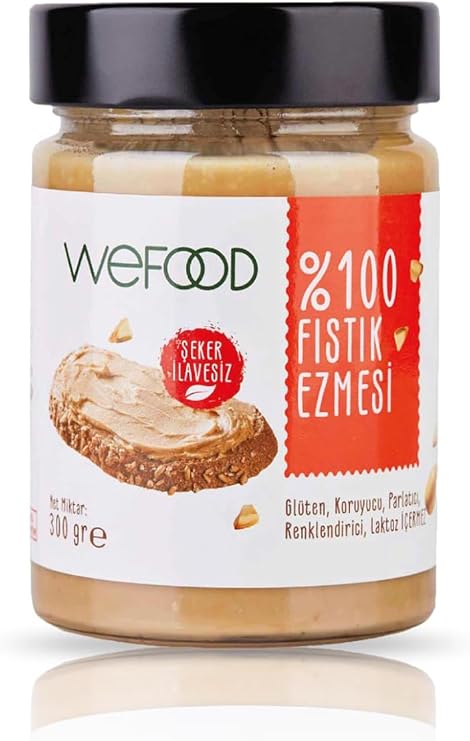 Wefood Fıstık Ezmesi %100 Sade - 300 Gr