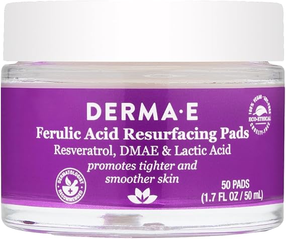DERMA E Ferulic Acid Resurfacing Pads 50pad