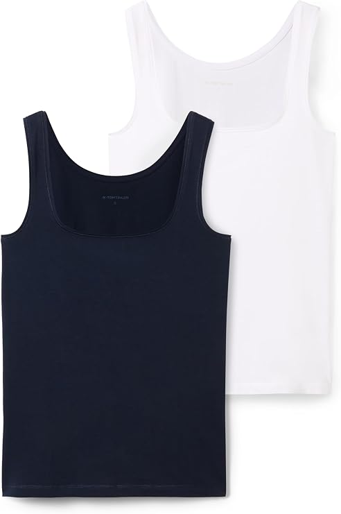 Tom Tailor Women's Basic Top in Double Pack