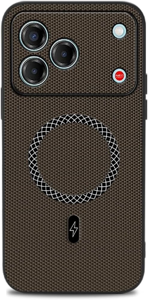 SHIEID Phone Case for Tecno Spark 50, Mag-Safe PU leather combination Cases, Silky-soft touch Full-Body Protective Caser, Compatible with Tecno Spark 50 Brown