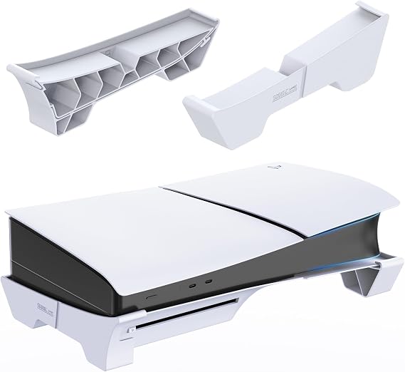 STARTRC GAMES PS5 Slim Konsol için Yatay Stand, Playstation 5 Slim Disk ve Digital Edition ile Uyumlu Taban Standı Aksesuarları