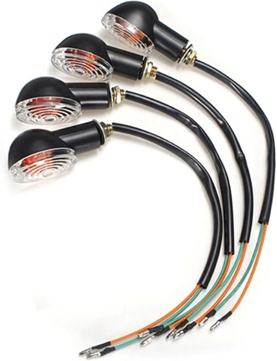 Motorcycle Indicators Universal Motorcycle Turn Signal Lights Halogen Blinker Indicators LED Flasher Lamps 1PC 12V 10W