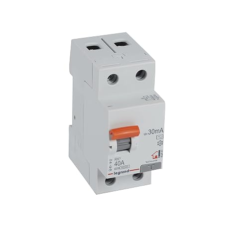 LEGRAND 402057E Differential Switch, 2P 40A, 30mA, AC Class, RX3