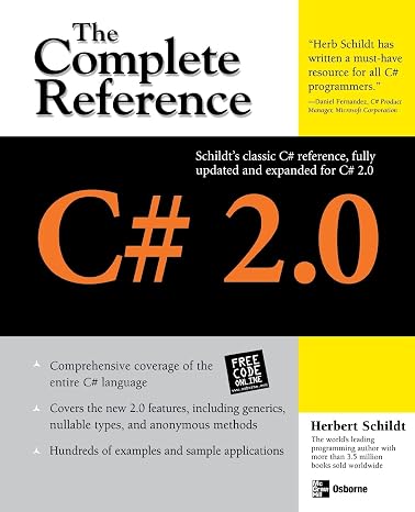 C# 2.0: The Complete Reference (PROGRAMMING & WEB DEV - OMG)