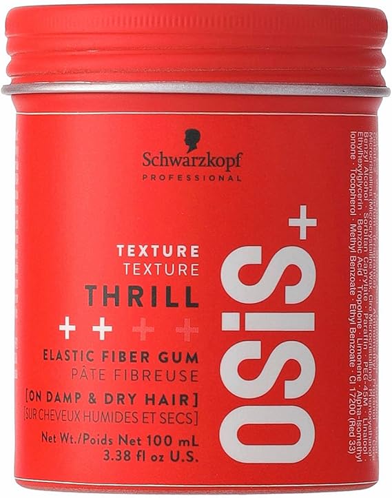 Schwarzkopf Professional Osis Thrill Elastic Fiber Fiber Fiber Hair Styler Gum 100 ml