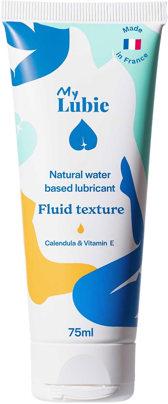 My Lubie - Natural Intimate Lubricant - Water-Based Gel enriched with Calendula and Vitamin E | 75ml | Vegan - Moisturizing - Designed & Made in France