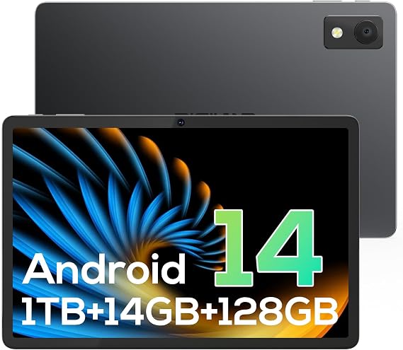 2025 Android 14 Tablet 11" Gaming Tablet MediaTek Helio G99 Octa-Core FHD 1920 * 1200 Display Android Tablet 14GB RAM+128GB Storage, Widevine L1 Support, WiFi 67500mAh 6+128GB