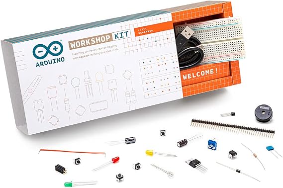 Arduino Workshop Kit [AKX00013] - Complete Electronics Starter Kit with Arduino Board, Sensors, Components, and Educational Resources for Hands-On Learning