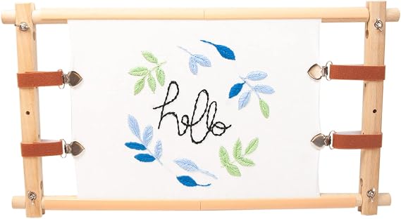 Lampstop Needlepoint Embroidery Tapestry Scroll Frame, Beech Wood Frames for Cross Stitch Quilting Hoop Stand Stitching Frame for Sewing (33"x12")