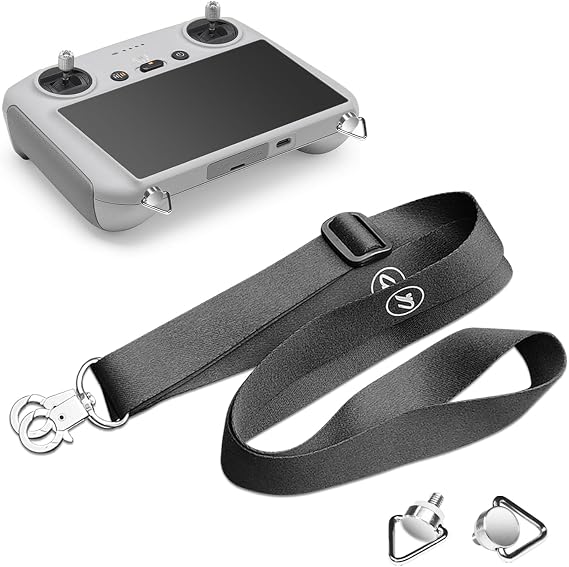 Arzroic DJI Mini 3 Pro/Mavic 3/DJI RC/DJI RC Pro Uzaktan Kumanda Aksesuarları için Cilt Dostu Kordon Ayarlanabilir Boyun Askısı