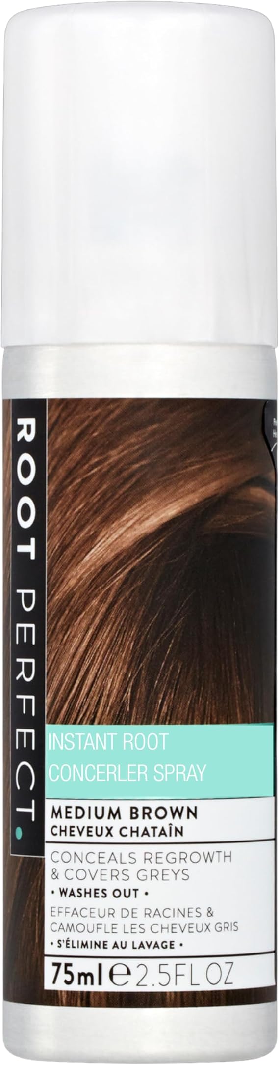 Root Perfect Root Touch Up Concealer Spray Medium Brown 75ml