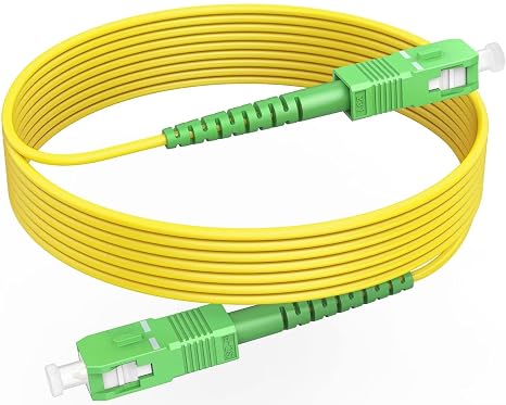 OS2 SC/APC to SC/APC Fiber Optic Cable Single Mode, 3ft/1m