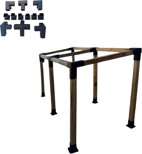 15° slope Canopy Pergola Gazebo Camellia 8x8cm Mounting Apparatus Set Iron Link Tent Bungalow garden house Terrace Bracket Kit
