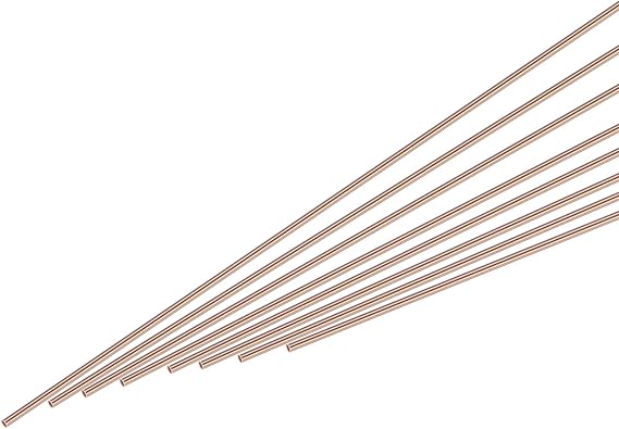 sourcing map 12Pcs Copper Brazing Rods, Phosphor Copper Solder, Low Temperature Welding Stick 3/32"x10" for Copper Repair, HVAC Refrigerator