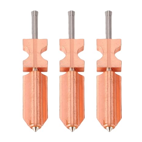 Yanmis Nozzle Hotend Kit, 3PCS Quick Release Nozzle Hotend Fast Change All Metal Upgrade Kit for Flashforge AD5X 3D Printer with 0.25mm 0.4mm 0.6mm Nozzles