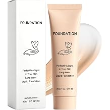 Colour Changing Foundation for Mature Skin, SPF50 Colour Correcting Foundation, Medium Buildable Coverage, Lightweight Moisturising Formula, Natural Long Lasting Finish, 30ml
