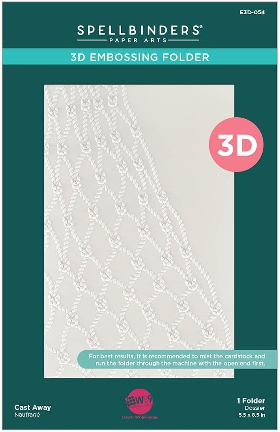 Spellbinders- Cast Away 3D Embossing Folder from the Seahorse Kisses Collection by Dawn Woleslagle