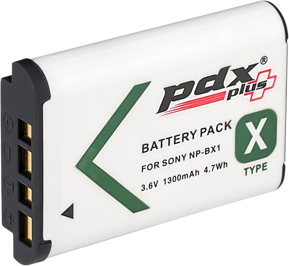 PDX Plus,Sony ile uyumlu NP-BX1 Fotoğraf Makinesi Bataryası.